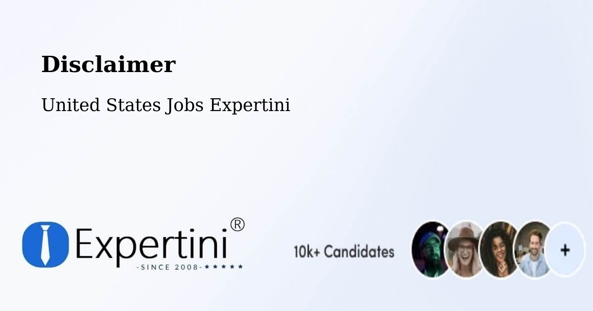 Disclaimer – Crownpoint - United States Jobs Expertini